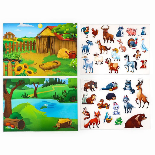 Настольная магнитная игра для малышей Животные, 28 х 20 см - Школа талантов фото 5