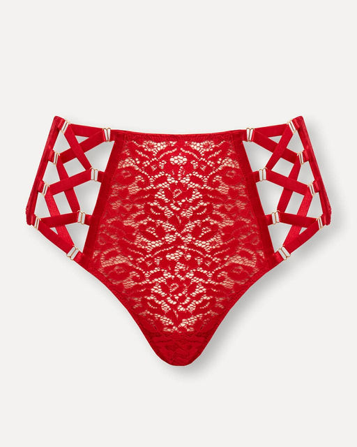 Трусы-стринги с декоративной шнуровкой