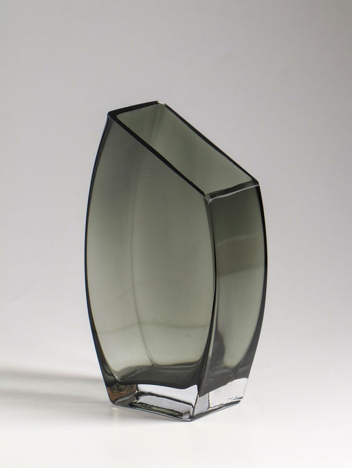 Ваза, «Эйми», 20×11 см, стекло, серая