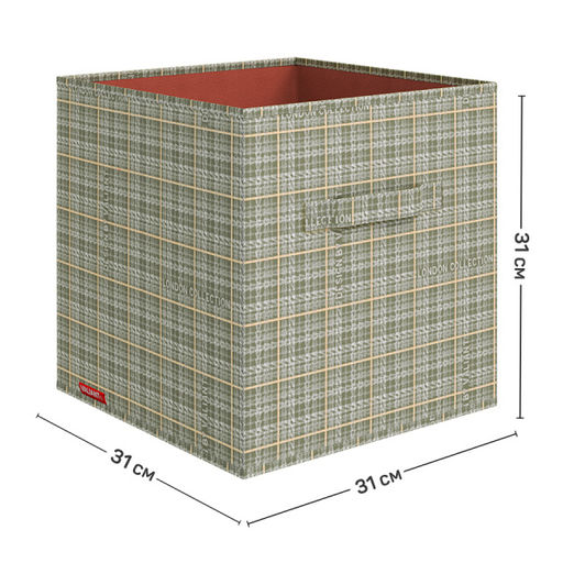 VAL LG-BOX-3K Набор коробов стеллажных без крышки, 3 шт., 31*31*31 см, LONDON GREY, шт