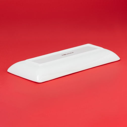 Блюдо новогоднее Доляна «Финский лес», 28×12.3×3.2 см, керамика, белое