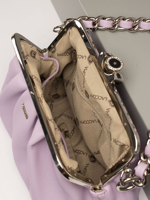 LACCOMA сумка Илария-ЛЦ802-сиреневый эко кожа хлопок