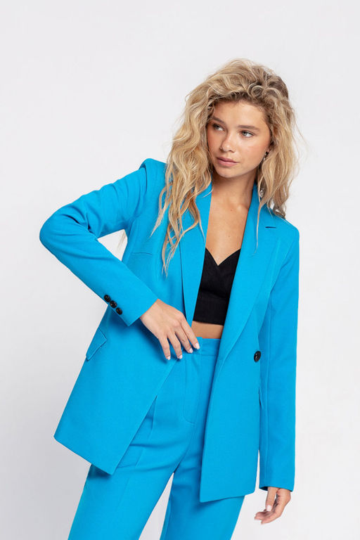 Жакет Pirs 4653 ярко-голубой  фото 5