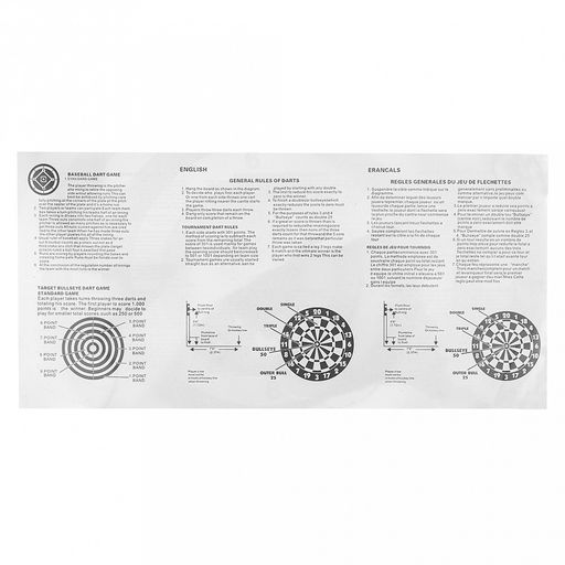 Набор для игры в дартс В яблочко д28,5см, h1см, с дротиками 4шт (красный/зеленый), малый, в блистере с ручкой (Китай) - Домашняя мода фото 4