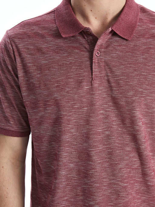 Polo Yaka Desenli Erkek PikeTi??rt