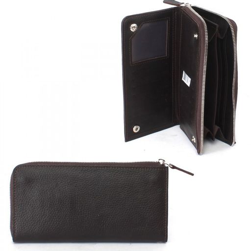 Портмоне мужское Croco-ПР-964 натуральная кожа 2 отд, 14 карм, рем-петля, коричневый тем флотер (116) 241017