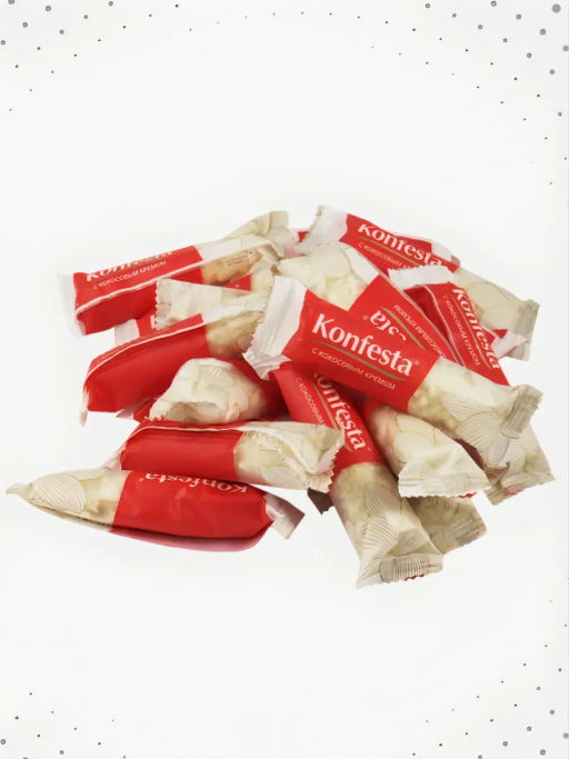 Конфеты KONFESTA с кокосовой начинкой 500 гр