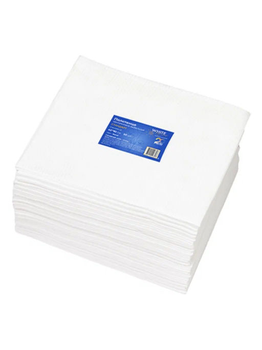 White Line Полотенца одноразовые в пачке Вафельное Стандарт №50, 45 х 90 см, спанлейс, белый, 50 шт.