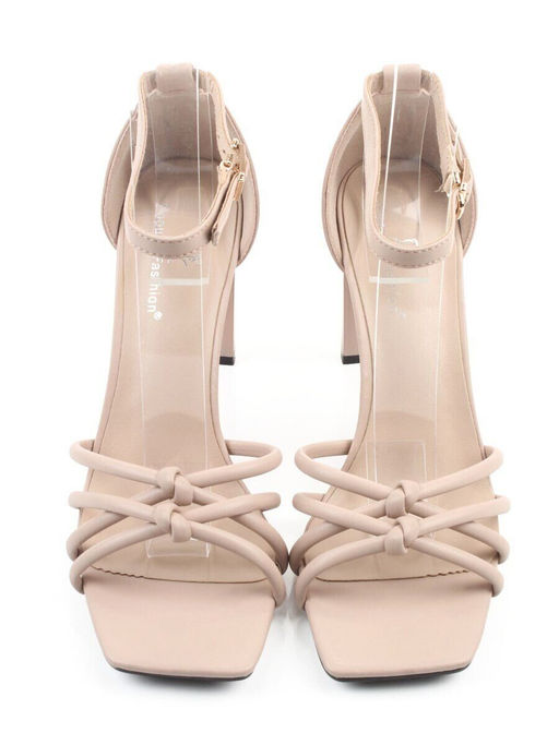 08-M56F-229E BEIGE Босоножки женские (натуральная кожа)