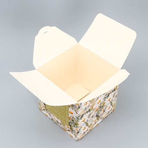 Складная коробка Ромашки, 18 х 18 х 18 см - Дарите счастье фото 5