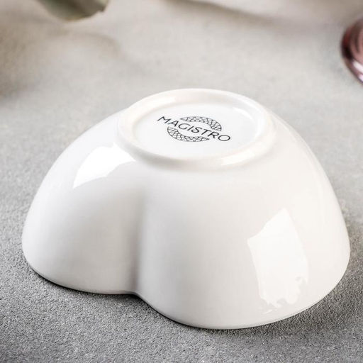 Соусник Magistro Сердце Бланш, 80 мл, фарфор, белый