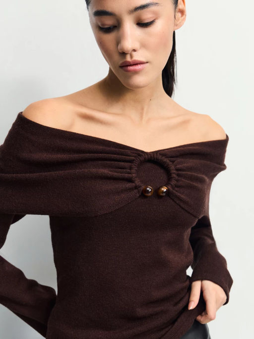 Джемпер со спущенными плечами / Zarina