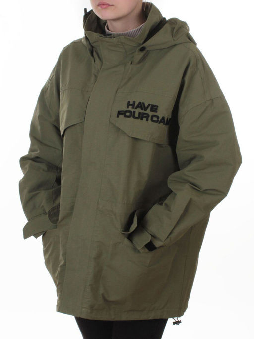 3094 GREEN Куртка демисезонная женская (100 гр. холлофайбер) - Fashion фото 5