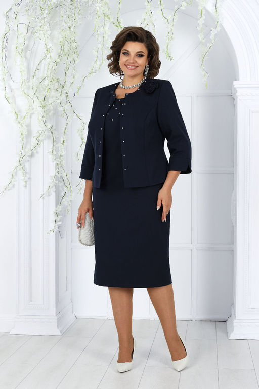 Платье Ninele 7431-Р темно-синий - Mira fashion фото 1066