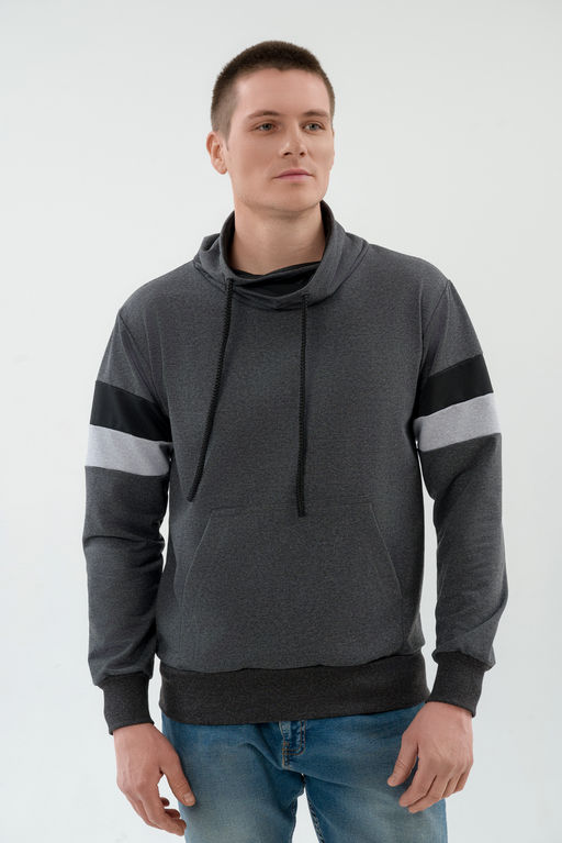 Толстовка мужская из футера Оскар темно-серый - Амадэль фото 9