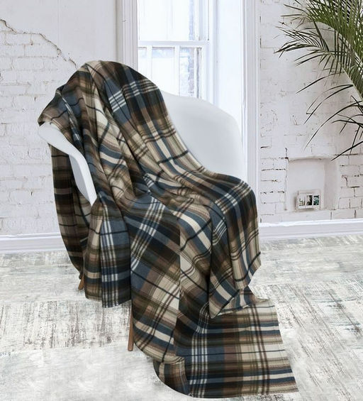 Флисовый плед Сити 150*200 см. - Лен поволжья фото 5