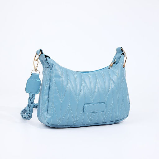 Сумка кросс-боди на молнии, цвет голубой - Simaland фото 4