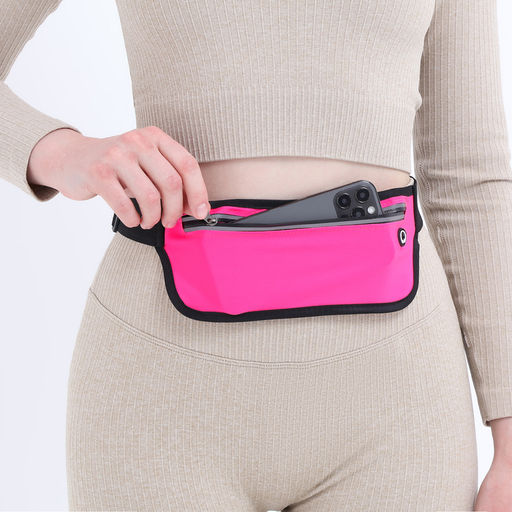 Сумка поясная на молнии, светоотражающие элементы, цвет розовый - Simaland фото 7