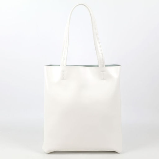 Женская кожаная сумка шоппер 8688-220 Белый - Cidirro фото 3