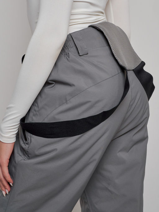 Полукомбинезон утепленный женский большого размера светло-серого цвета 1332SS - Chunmai фото 14