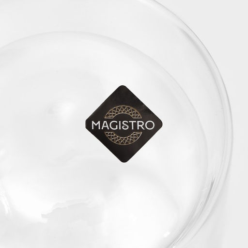 Кружка с двойными стенками Magistro «Дуо», 300 мл, 12×9×11 см, стекло, прозрачная