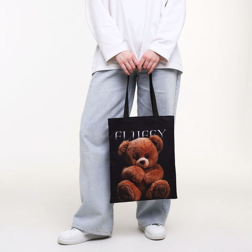 Сумка-шопер без застёжки, цвет чёрный - Nazamok фото 9