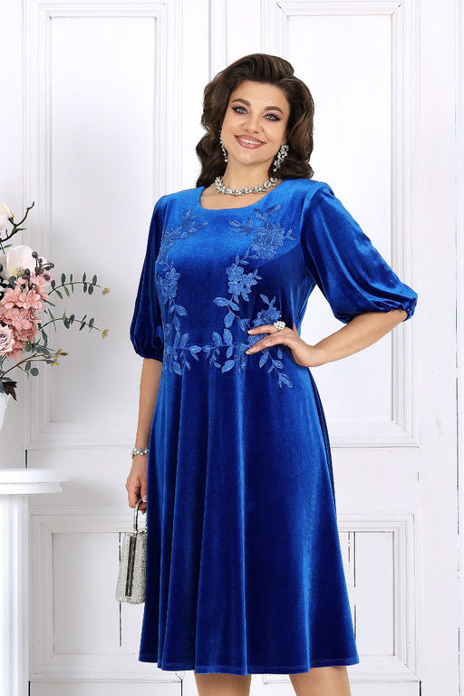 Платье Ninele 6025 васильковый