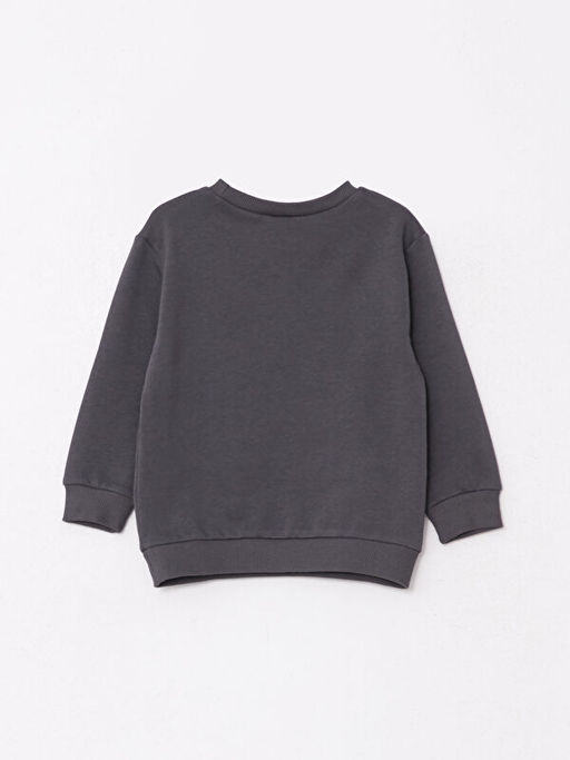 Bisiklet Yaka Uzun Kollu Bask?l? Erkek Bebek Sweatshirt - Waikiki фото 2