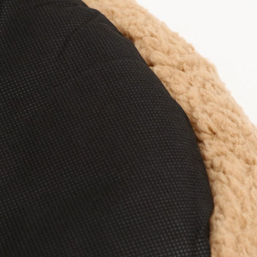 Лежанка для собак и кошек Уют, мягкий мех, 50 х 42 х 11 см, коричневая - Пижон фото 5