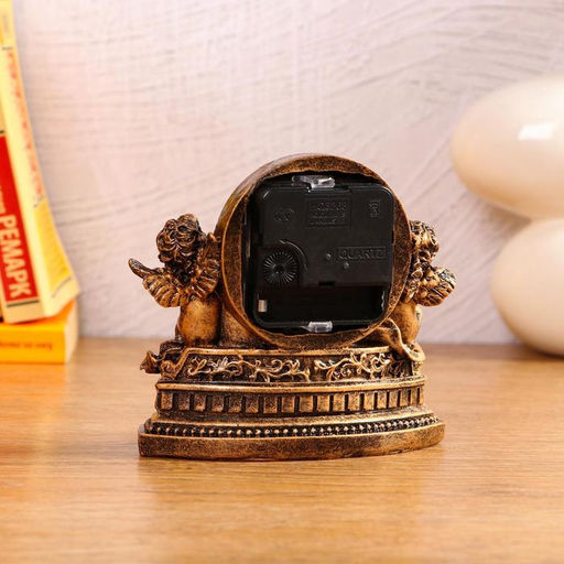 Часы настольные интерьерные «Ангелы», 14×7×12.5 см, циферблат d=4.7 см