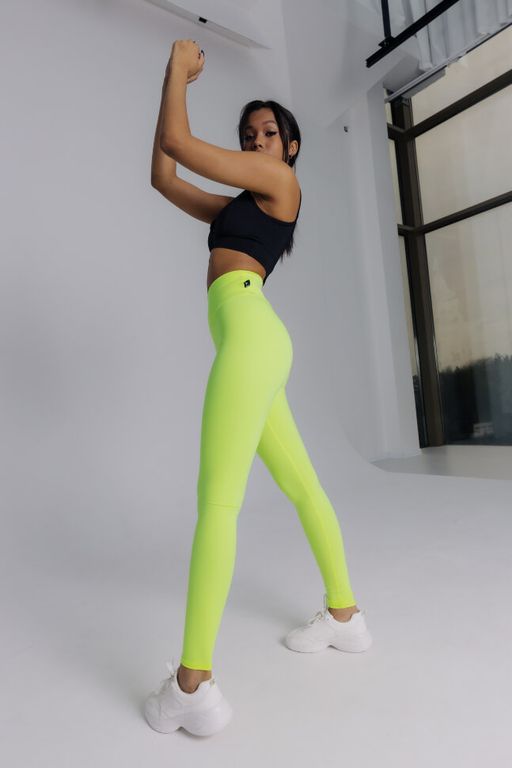 Лосины Scrunch Neon yellow - Forstrong фото 4