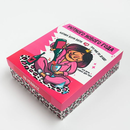 Новогодний подарочный набор Богиня хоум пати, носки р-р 36-39 (23-25 см), маска - Kaftan фото 14