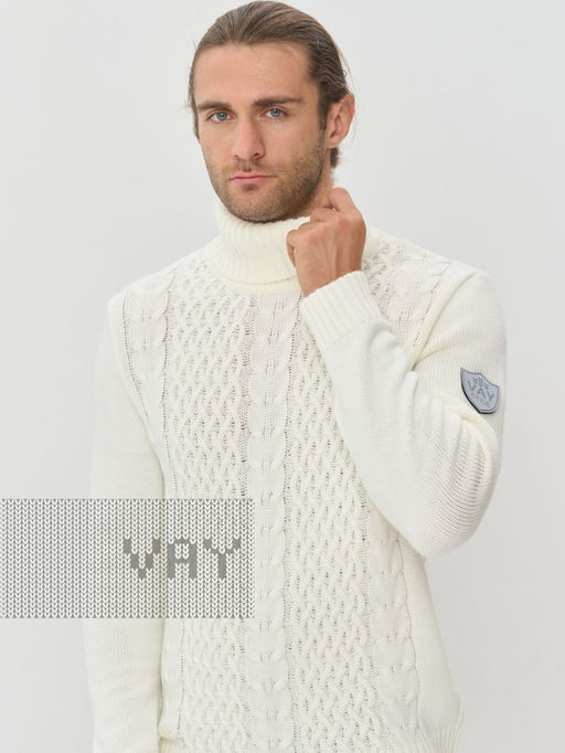 Свитер мужской 5232-12151. 118 молоко