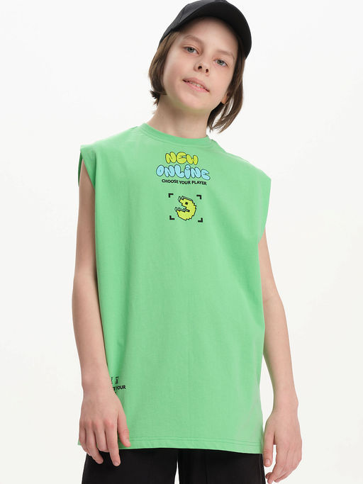 PELICAN, майка для мальчиков, Салатовый