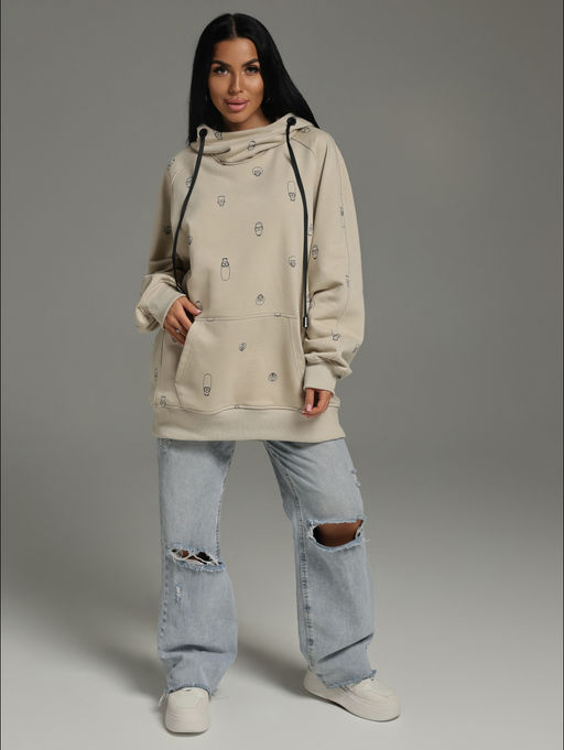 Ваниль худи женское (розовый варенка) - Lovetex фото 37