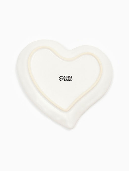 Тарелка плоская Любовь, 19?18 см, керамика