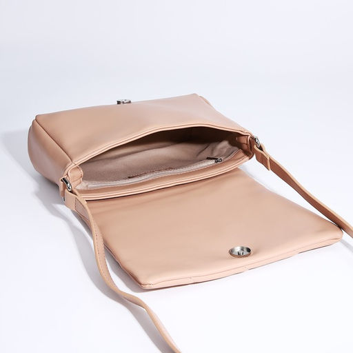 Сумка-мессенджер на магнитах, цвет бежевый - Simaland фото 5