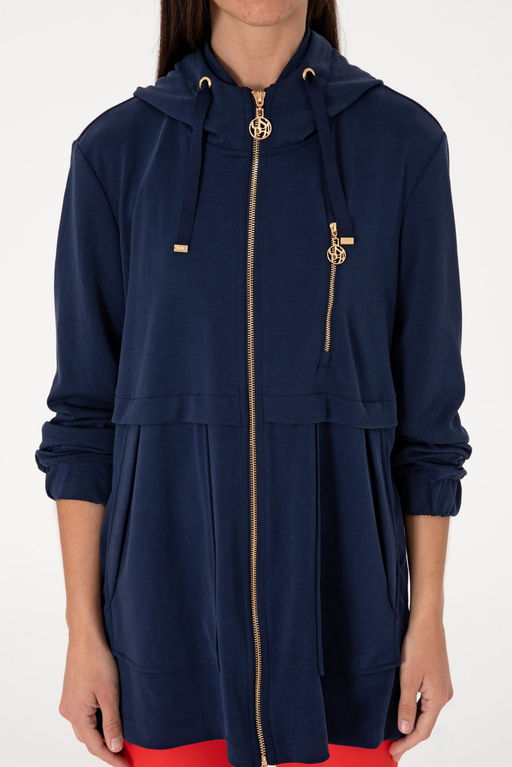 Kad_n Lacivert Sweatshirt Sepette S_rpriz _ndirim - U.s. polo assn фото 6