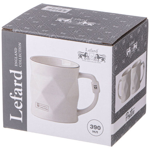 КРУЖКА BREAK TIME 390 МЛ БЕЛАЯ - Lefard фото 2