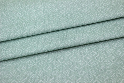 Сатин Шамаэль цв.мятная дымка, ш.2.35м, хлопок-100%, 110гр/м.кв - Купава фото 4