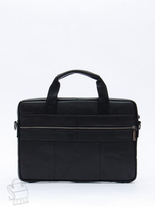Портфель мужской кожаный 33773Z black Zinimsk