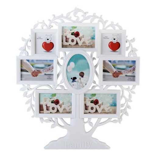 Фоторамка коллаж Дерево 50х59 см / 8805 /уп 12/ 8 фото белая - Галеонтрейд фото 3
