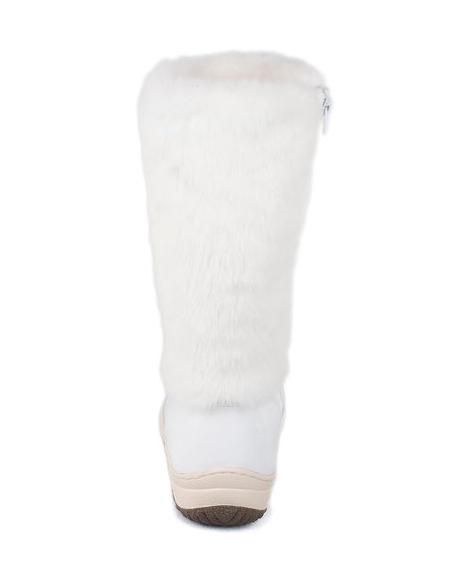 Унты женские на литой подошве., Белые.Молния