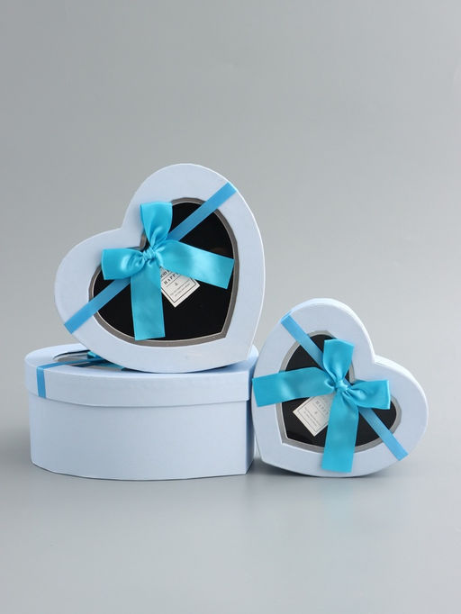 Набор подарочных коробок 3 в 1 сердца, 22?20?9; 18.5?17?7.5; 1 6?14?6 см