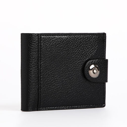 Портмоне мужское «Фади», на магните, три отделения, чёрное