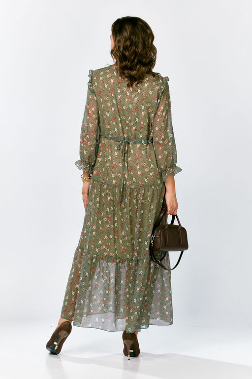 Платье LADY SECRET 25301 мультиколор (хаки цветы)