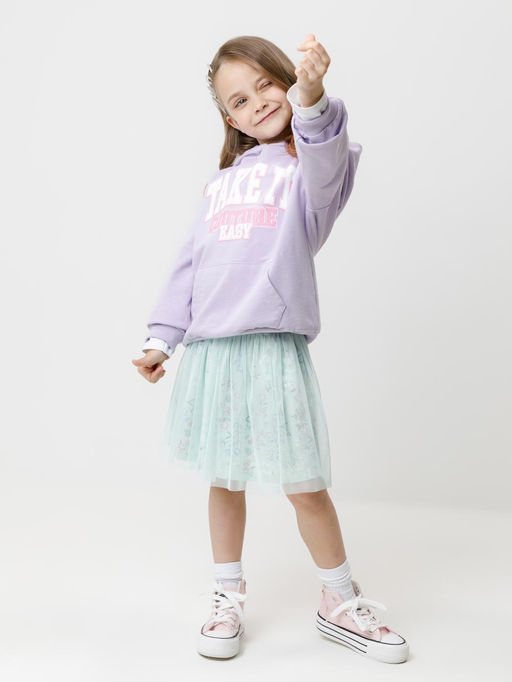 КР 302676/пастельно-лиловый джемпер (худи) для дев