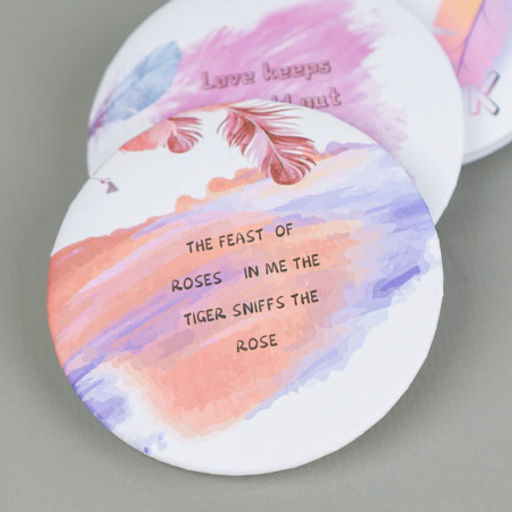 Зеркало карманное 7,5 см / CW419-6 /уп 12/480/ - Галеонтрейд фото 5