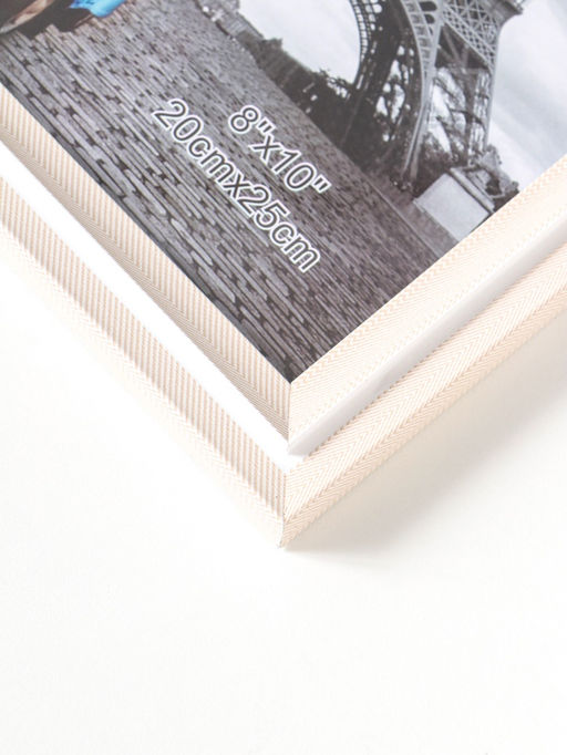 Фоторамка для фото 20×25 см «Остин», пластик, бело-бежевый, 23.5×18.5×1.5 см