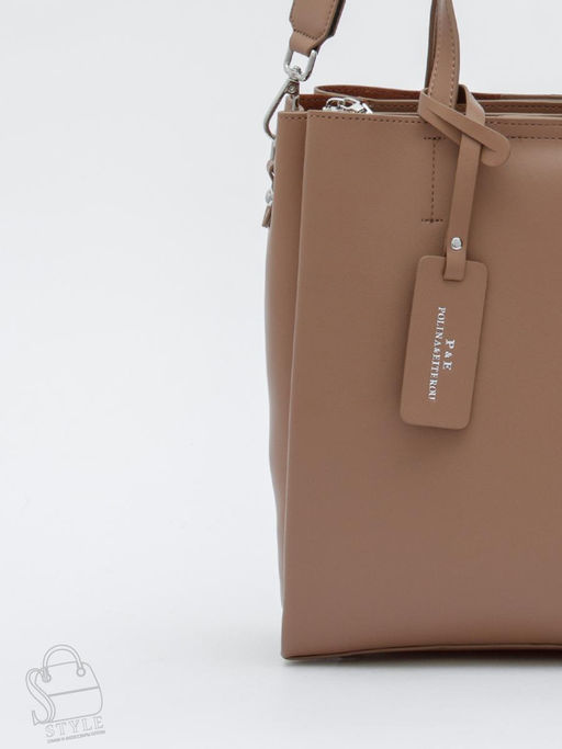 Сумка женская кожаная 6062L d.apricot Polina&Eiterou